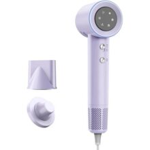 GOKOCO Secador De Cabelo Profissional 110v 127v, 120000 RPM High Speed Hair Dryer 1600W com Display Digital LED e Bocal de ar Magnético,GD029 Roxo