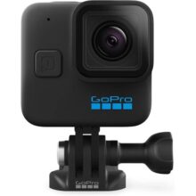 GoPro HERO11 Black Mini – Câmera de Ação Compacta à prova d’água 10m, Vídeo Ultra HD 5.3K60, Captura de quadros de 24,7MP, Transmissão ao vivo 1080p, Hypersmooth 5.0, TimeWarp 3.0 em 5.3k