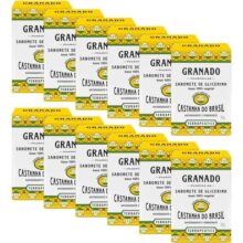Granado Sabonete Glicerinado Terrapeutics, Castanha, 90g, 12 Unidades