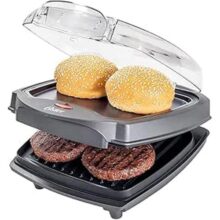 Grill Elétrico Oster Burguer 2 em 1 com Estufa, 110V, 1200W, OGRL500