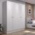 Guarda-roupa 4 Portas Renzo Casal 5 Nichos Quarto Cor Branco