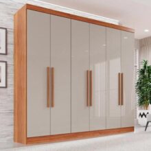 Guarda-Roupa Casal 6 Portas 2 Gavetas França