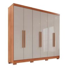Guarda-roupa Casal 6 Portas 2 Gavetas França Wt