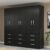 Guarda Roupa Casal 6 Portas 9 Gavetas Bergamo Evidência Cor Preto