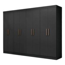 Guarda Roupa Casal 8 Portas 4 Gavetas Paris Espresso Móveis