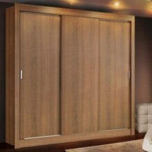Guarda Roupa Casal Madesa Mônaco 3 Portas de Correr – Rustic