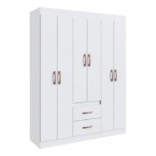 Guarda Roupa Solteiro 6 Portas 2 Gavetas Montevideu Doripel