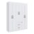 Guarda Roupa Solteiro 6 Portas 2 Gavetas Sidney Doripel Cor Branco