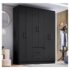 Set Vintage Mesajantar 120×90 Com 4 Cadeiras Gruvyer Pretas