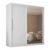 Guarda Roupas 2 Portas Solteiro Real Branco Acetinado