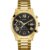 GUESS Relógio de aço inoxidável com cronógrafo Cor: Gunmetal (Modelo: U0668G2)