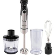 Hamilton Beach Mixer Misturador Multiuso 3 em 1 1000W 9 velocidades 3 acessórios batedor mini processador e copo 600ml ASWE-014 inox 110v