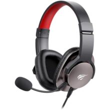 Havit Fone de Ouvido Headphone Gamer H2030S com Microfone Falantes de 50mm, Design Ergonômico, Compatível com PS4  XBOX Ear Muffs Ultra Finos (3 mm)