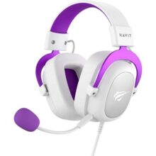 Havit Headphone Fone de Ouvido H2002d Purple, Gamer, com Microfone, Falante 53mm, Plug 3, 5mm: compatível com XBOX ONE e PS4, HAVIT, HV-H2002d Cor Rox