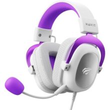 Havit Headphone Fone de Ouvido H2002d Purple Gamer com Microfone Falante 53mm Plug 3 5mm: compatível com XBOX ONE