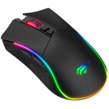 Havit Mouse Gamer MS1001S RGB Programável Macro, 7 Botões, 800-1600-2400-3200-4800-8000 DPI, USB, Design Ergonômico, Antiderrapante