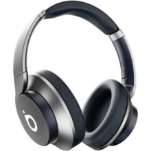 Headphone de Ouvido Bluetooth 5.4 com Dobrável, Basike Fone de Ouvido ENC Redução de Ruído, Som Imersivo 40mm 30 Horas Reprodução da Bateria, Microfone Embutido, para Trabalho/Estudo/e Viagem(Azul)