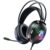 Headset Fone de Ouvido para Jogos para PC, RGB Luz Headset Gamer, Plugue 3.5mm, Microfone HD com Cancelamento de Ruído, Surround Virtual, Compatível p