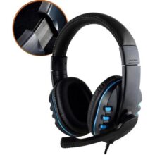 Headset Gamer com Fio Microfone Entrada P3 Fone de Ouvido Anti Ruído – Headphone Compatível com Xbox One, PS4, PS5 e PC Controlador de volume – LUMORIX LAR