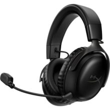 Headset Wireless HyperX Cloud III – Gamer para PC, PS5, PS4, Bateria de até 120h, 2,4 GHz, Drivers 53mm, Espuma Viscoelástica, Estrutura Durável, Microfone 10mm, Preto (77Z45AA)
