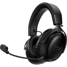 Headset Wireless HyperX Cloud III – Gamer para PC, PS5, PS4, Bateria de até 120h, 2,4 GHz, Drivers 53mm, Espuma Viscoelástica, Estrutura Durável, Microfone 10mm, Preto (77Z45AA)