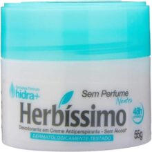 Herbissimo Desodorante em Creme Antiperspirante Neutro, 55 Gramas