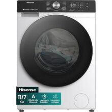 Hisense Lava e Seca, 11kg Lavagem/7kg Secagem, Wi-Fi, Steam, 13 Programas, Motor Inverter, Painel Touch, Branca WD3S11-220V