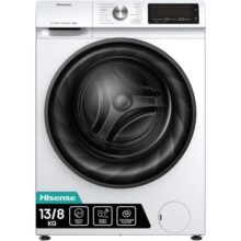 Hisense Lava e Seca, 13kg Lavagem/8kg Secagem, Steam, 13 Programas, Motor Inverter, Painel Touch, Branco WD13X – 220V