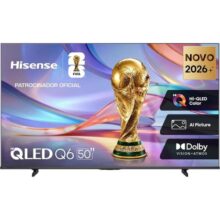 Hisense Smart Tv 4k 50″ Polegadas 50q6qvv Com Processador Ai, Dolby Vision, Hdr10+, Hlg, Filmmaker Mode, Dolby Gaming, Dolby Atmos, Miracast E Compatibilidade Alexa E Google