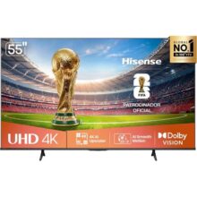 Hisense Smart TV 4K 55″ Polegadas 55A6NV com Dolby Vision, HDR10, HLG, Dolby Gaming, Film Maker, DTS Virtual X, Compatibilidade Alexa e Google Home