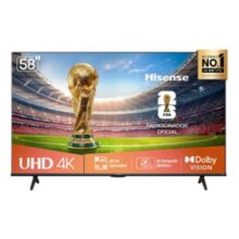 Hisense Smart TV 4K 58 Polegadas 58A6NV com Dolby Vision, HDR10, HLG, Dolby Gaming, Film Maker, DTS Virtual X, Compatibilidade Alexa e Google Home