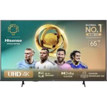 Hisense Smart TV UHD 4K DLED 65″ Polegadas 65A6K com HDR10+ Dolby Vision Game Mode Controle por Voz Alexa Built-In AirPlay