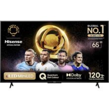 Hisense Smart TV UHD 4K Mini LED 65″ Polegadas 65U6N Google TV, Processador com AI, HDR10+, Dolby Atmos, Sports Mode, Game Mode Plus e Compatível com Alexa