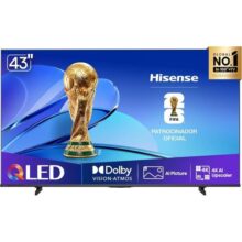 Hisense Smart TV UHD 4K QLED 43″ Polegadas 43Q6Q com HDR10+, Dolby Atmos, Sports Mode, Game Mode Plus e Compatível com Alexa