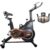 Hivento Bicicleta Ergométrica com Volante de 8 kg, Capacidade de 150 kg e Baixo Nível de Ruído, Bike Ergometrica com Suporte para Tablet e Suporte para Garrafa de Água（preto）