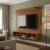 Home Painel Simples Tv Sala 50 Pol Ripado Com Nicho Naturale