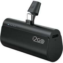 I2GO, Carregador Portátil (Power Bank), Pocket, 5000mAh, Não Necessita Cabos, Modelo USB-C