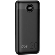I2GO, Carregador Portátil (Power Bank) Ultra Rápido 20000mAh, Power Delivery 20W, 2 Saídas USB + 1 Saída/Entrada USB-C, Preto, i2GO PRO