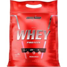 Integralmedica – Hipercalórico – NutriWhey Protein Morango- Pouch 900g – Fonte de Proteínas e Carboidratos – Suplemento Alimentar, Ganho Muscular e Recuperação Pós-Treino – Super Mass Gainer