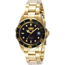 Invicta Relógio automático masculino 3044 de aço inoxidável Pro Diver Relógio banhado a ouro 37.5mm Casual