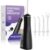 Irrigador Oral Bivolt com 3 Modos, Jato de Água Ajustável Fio Dental de Água, USB Recarregável, IPX7, 4 Bicos, 300ML Irrigador Bucal Portátil para Viagem e Casa (Preto)