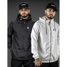 Jaqueta Corta Vento Masculina Impermeável Capuz Ultra Leve