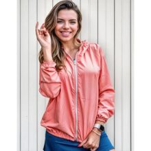 Jaqueta Feminina Iz Corta Vento Ultra Leve Com Capuz 2025, Tamanhos P, M e GG (Disponível Em 4 Cores)