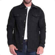 Jaqueta Jeans Sarja Masculina Fit Coloridas Casual Versátil