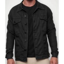 Jaqueta Masculina Sarja Jeans Slim Cores Clássicas Premium