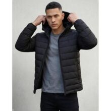 Jaqueta Puffer Bobojaco Corta Vento C Bolso Capuz