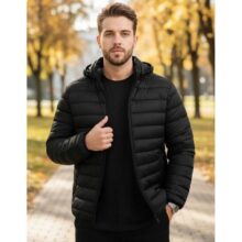 Jaqueta Puffer Bobojaco Corta Vento Nylon Masculino Gominho