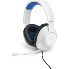 JBL, Fone de Ouvido Com Fio, JBL, QuantumSOUND 100P, Headset Gamer, Over Ear, Microfone Removível – Branco