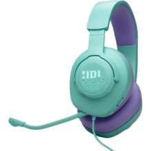 JBL, Fone de Ouvido Com Fio, Quantum 100M2, Headset Gamer, Over Ear, Microfone Removível – Verde