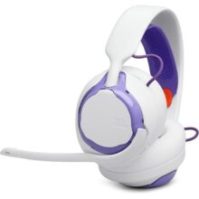 JBL, Fone de Ouvido Gamer, Headset, Quantum 250, Cancelamento de Ruído – Branco | JBL Som espacial quântico, microfone com cancelamento de ruído, cabo de 3,5 mm, compatibilidade com várias plataformas